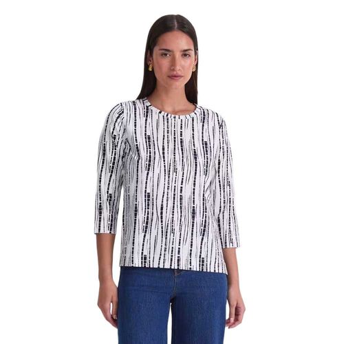 Sportscraft Painted Stripe 3/4 Merc Tee